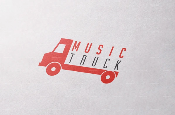 Music Truck 로고 디자인